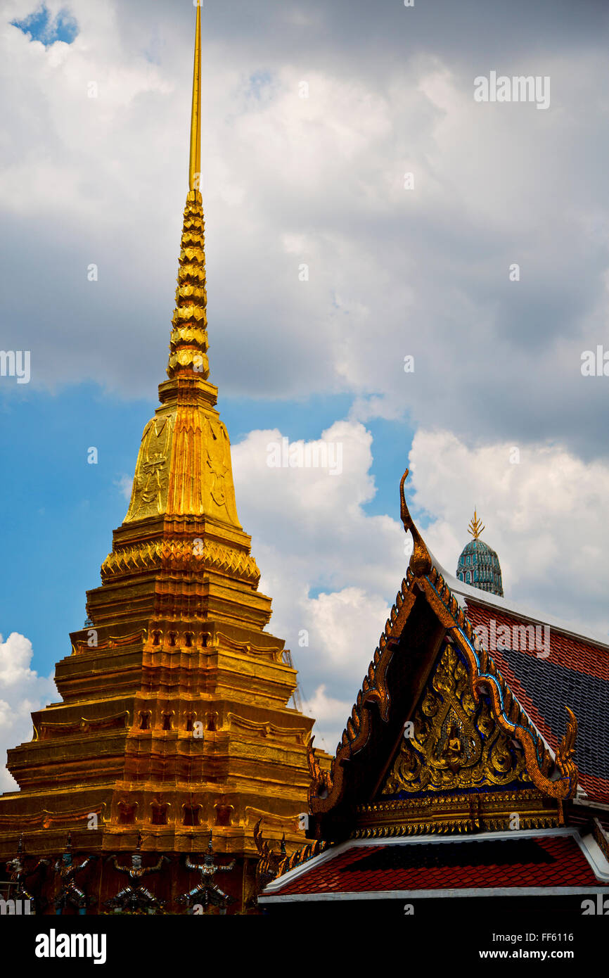 bangkok in temple thailand abstract cross colors roof wat asia sky and ...