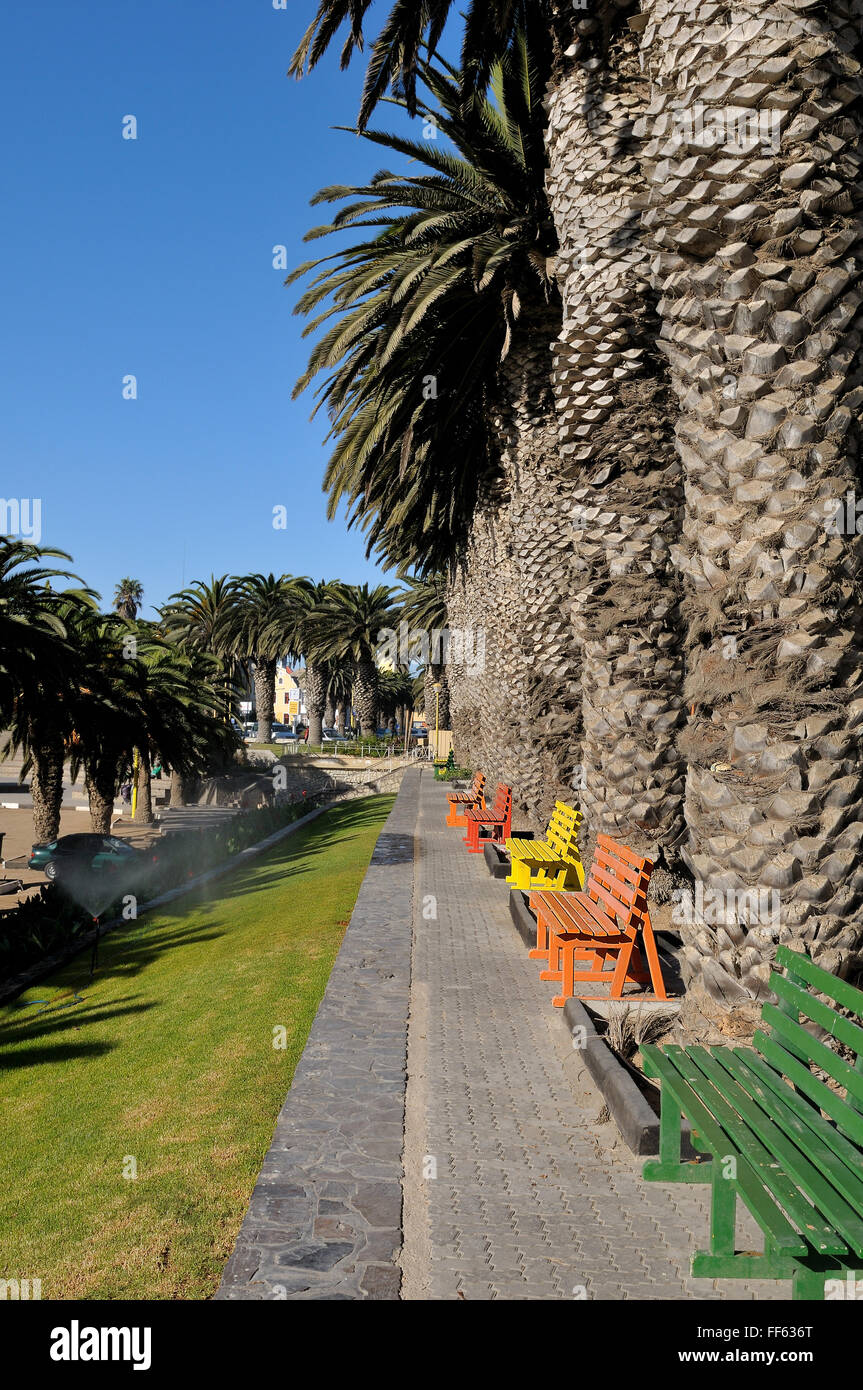 A street scene at The Molen in Swakopmund, Namibia Stock Photo