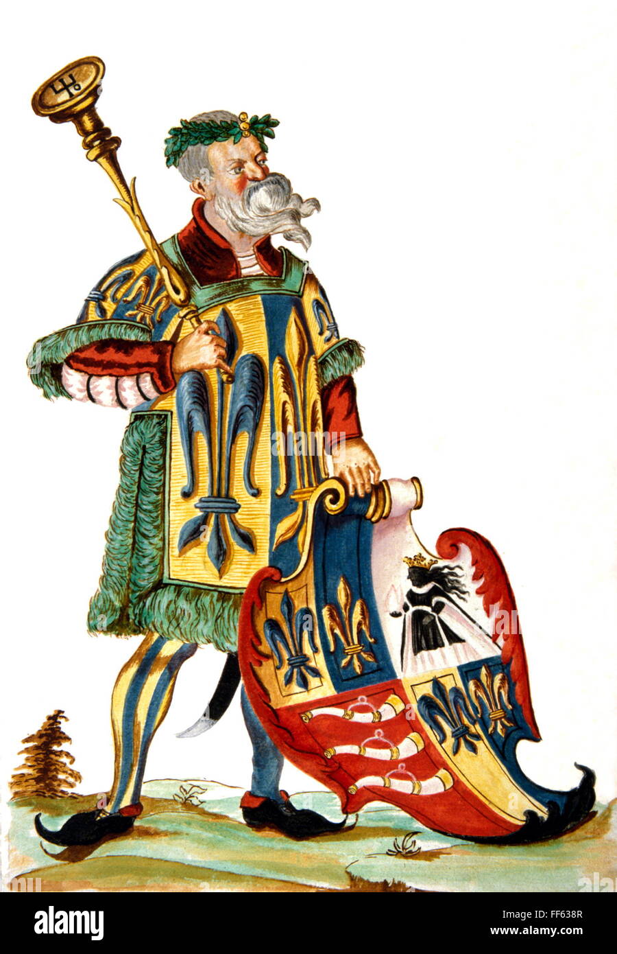 heraldry, herald, herald of the Reichsgraf (Count of the Holy Roman