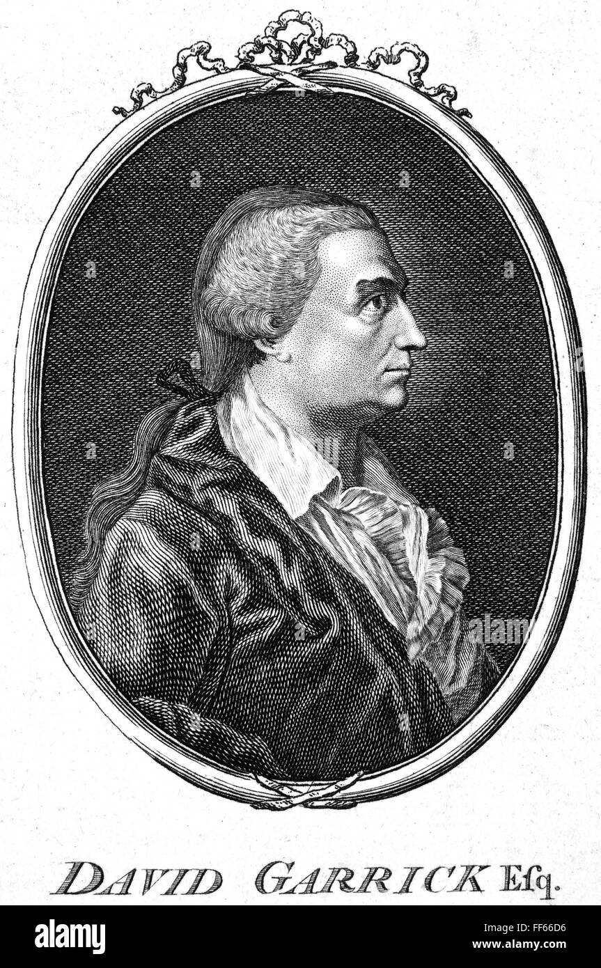 DAVID GARRICK (1717-1779). /nEnglish actor, producer, and dramatist ...