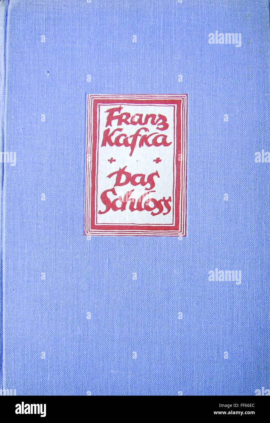 literature, title and title page, 'Das Schloss' (The Castle), by Franz Kafka (1883 - 1924), first edition, Kurt Wolff publishing house, Munich, 1926, Additional-Rights-Clearences-Not Available Stock Photo