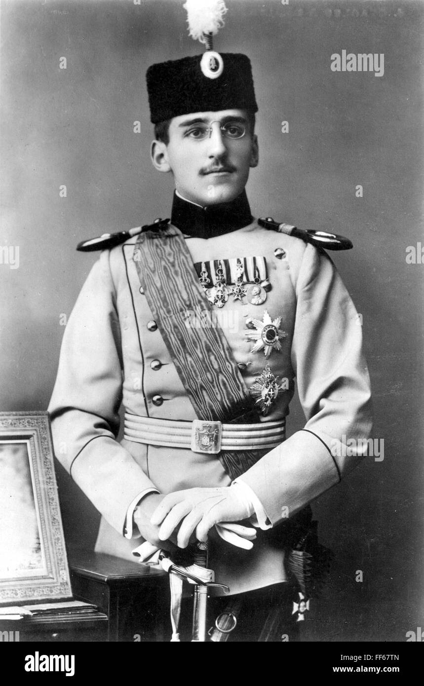 ALEXANDER I OF SERBIA (1888-1934). /nKing of Yugoslavia, 1921-1934. Photographed c1915 while Prince Regent of Serbia. Stock Photo