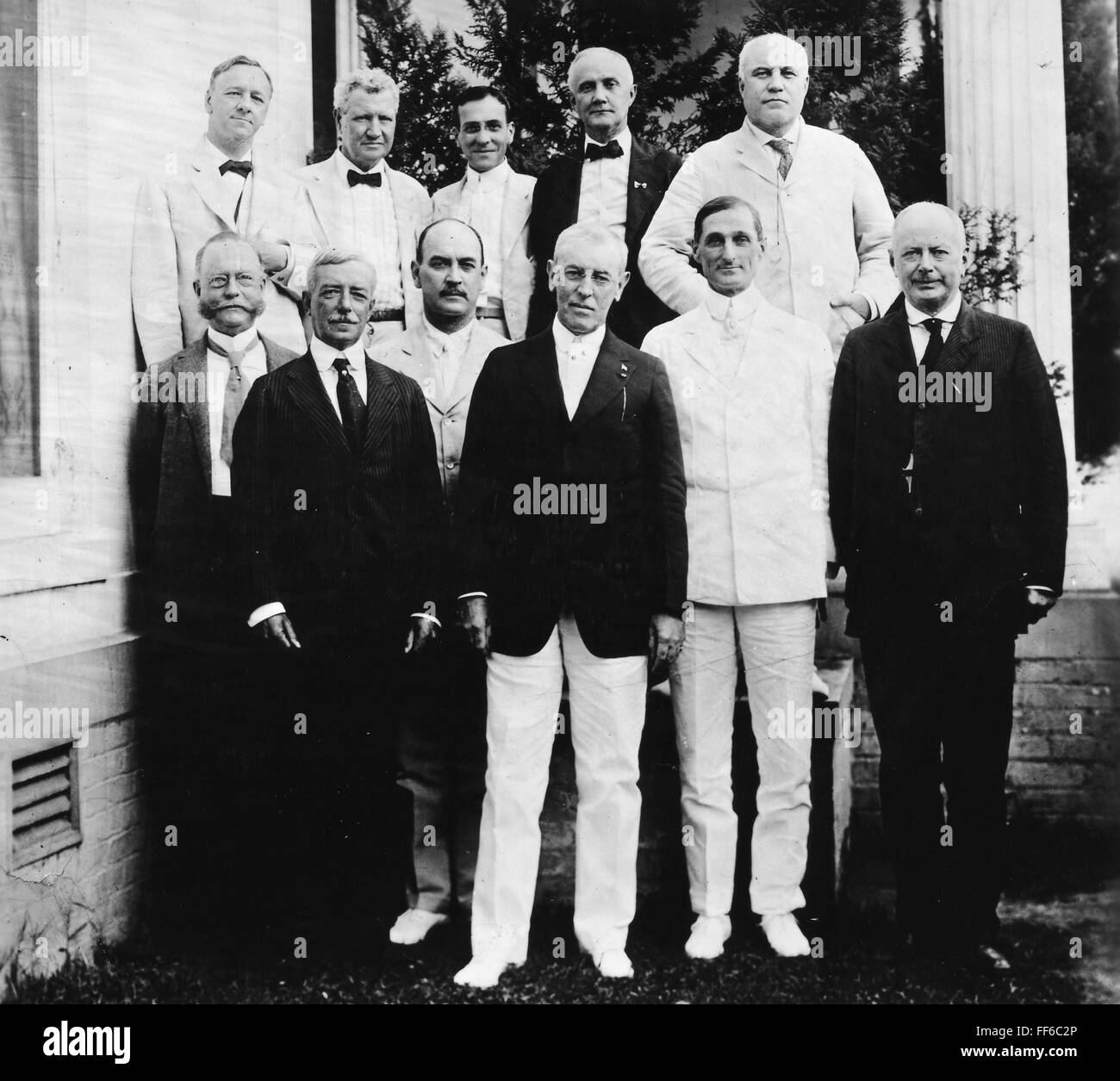 Wilson With Cabinet 1917 Npresident Woodrow Wilson 1856 1924