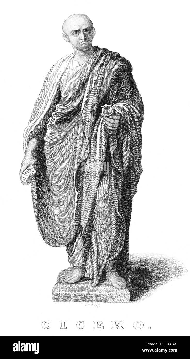 MARCUS TULLIUS CICERO /n(10643 B.C.). Roman orator, statesman, and