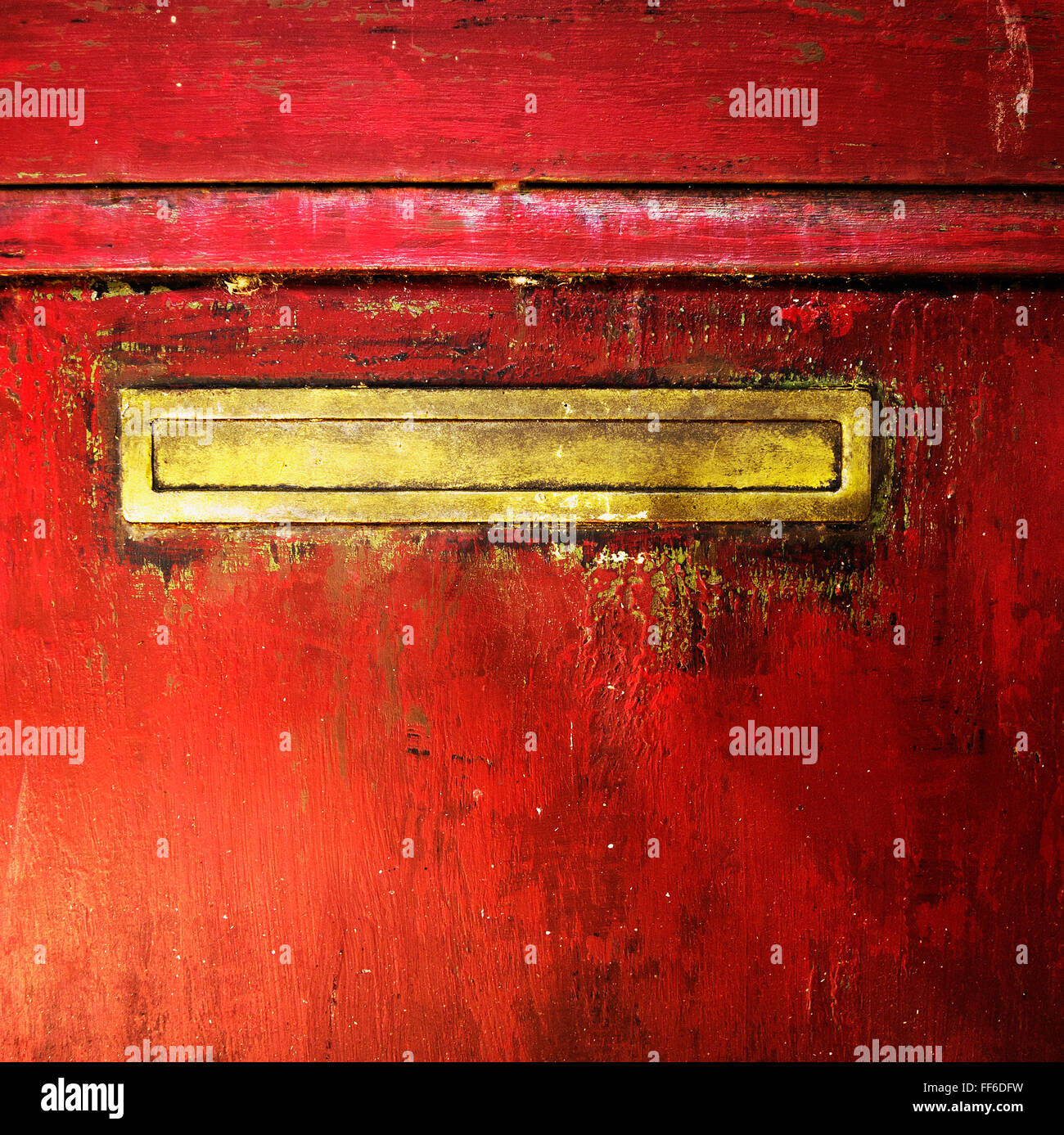 Mail slot in a door Stock Photo Alamy