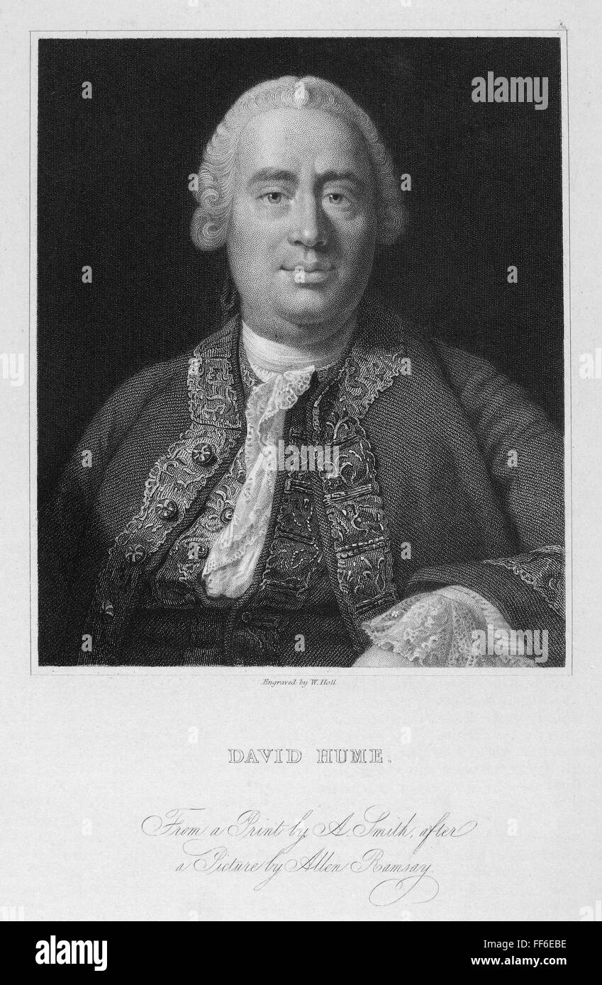 DAVID HUME (17111776). /nScottish historian and philosopher. Steel