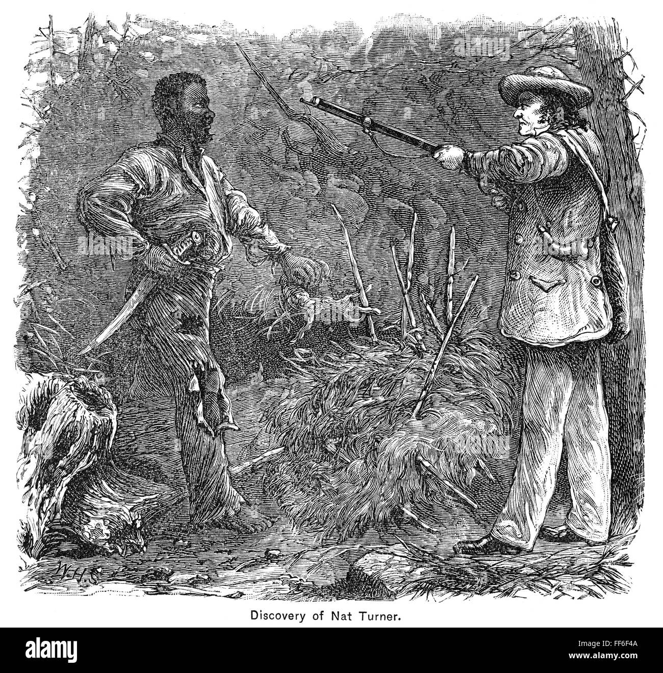 NAT TURNER (18001831). /nAmerican slave leader. The capture of Nat
