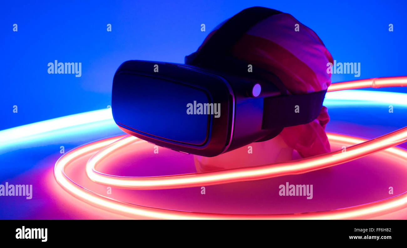 VR virtual reality wearable Stock Photo Alamy