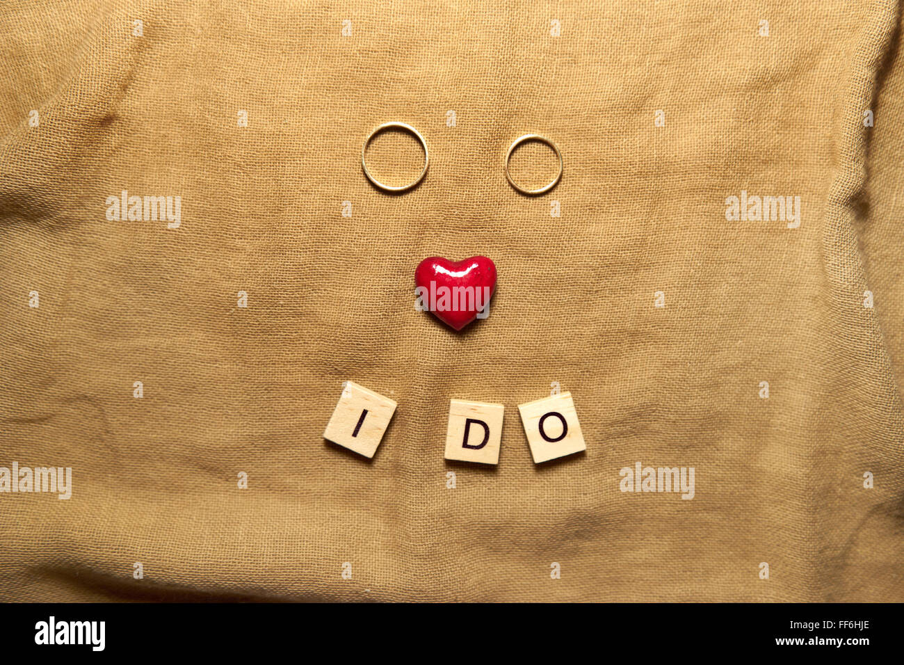 Married white wooden letters hi-res stock photography and images - Alamy
