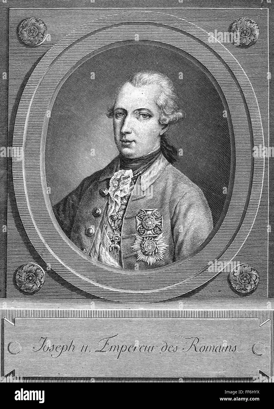 JOSEPH II (1741-1790). /nHoly Roman Emperor (1765-90). Stock Photo