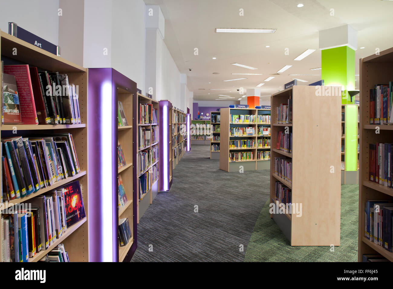 Woking Library Woking Surrey Stock Photo