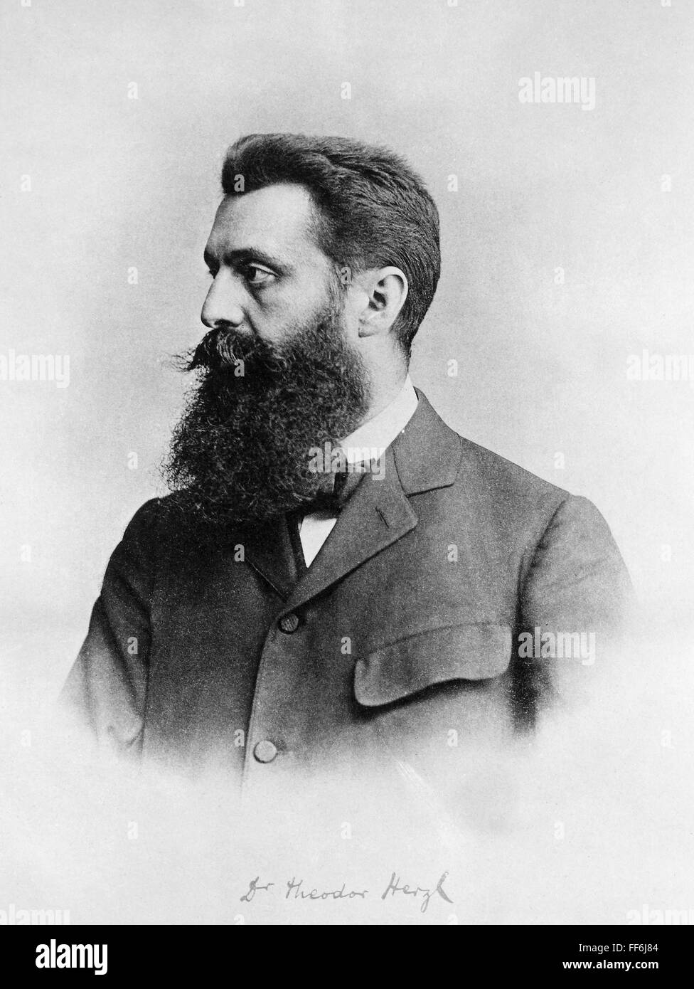 THEODOR HERZL (1860-1904). /nHungarian journalist and founder of Zionism. Stock Photo
