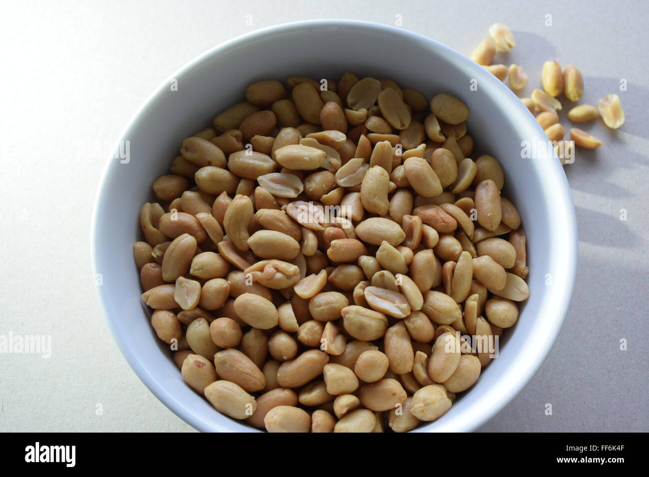 peanuts in a dish Stock Photo
