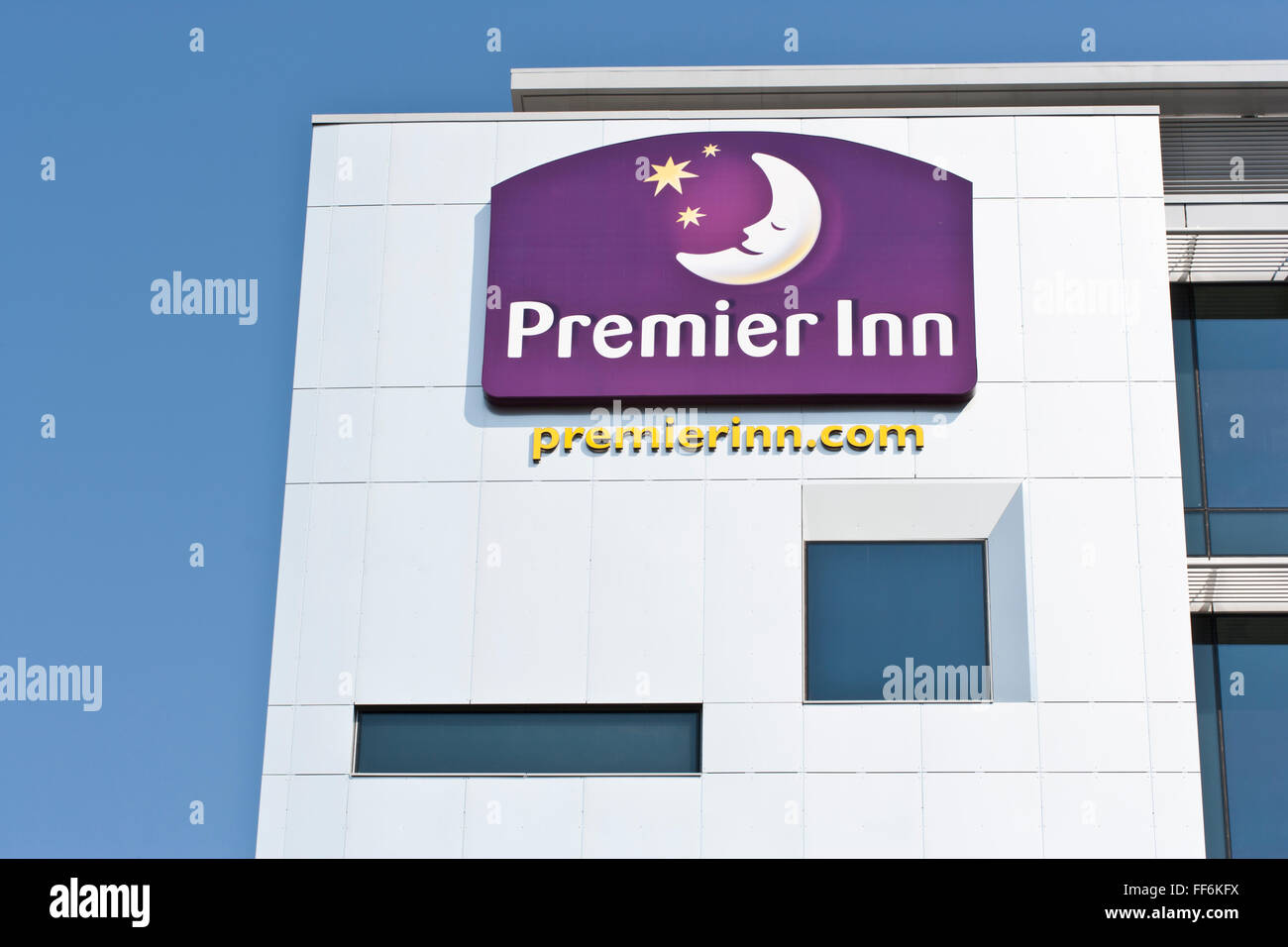 Premier Inn Hotel, Ealing, London designed by MAA Architects Stock Photo