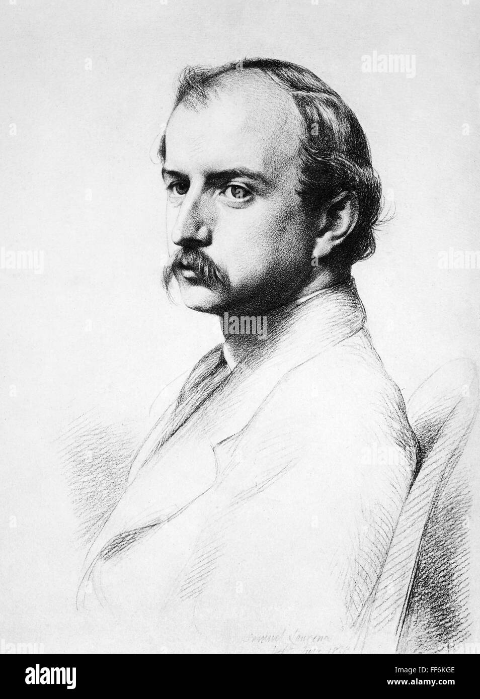 HENRY BROOKS ADAMS /n(18381918). American historian. Drawing, 1868, by