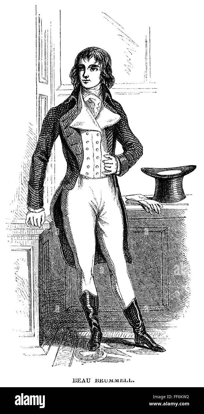 BRYAN BRUMMELL /n(17781840). Known as Beau Brummell. English