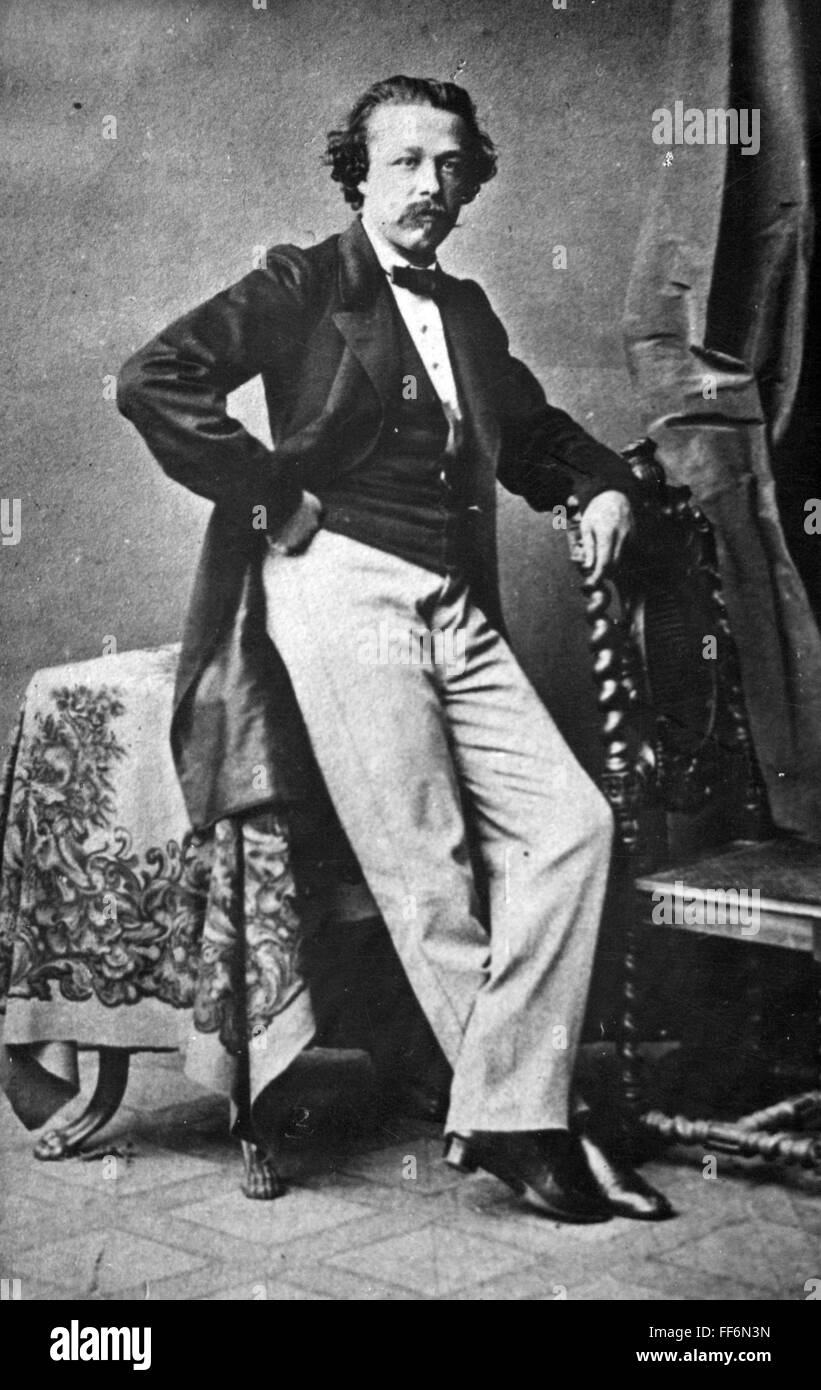 fashion, 19th century, fashionably dressed gentleman, circa 1875, Additional-Rights-Clearences-Not Available Stock Photo