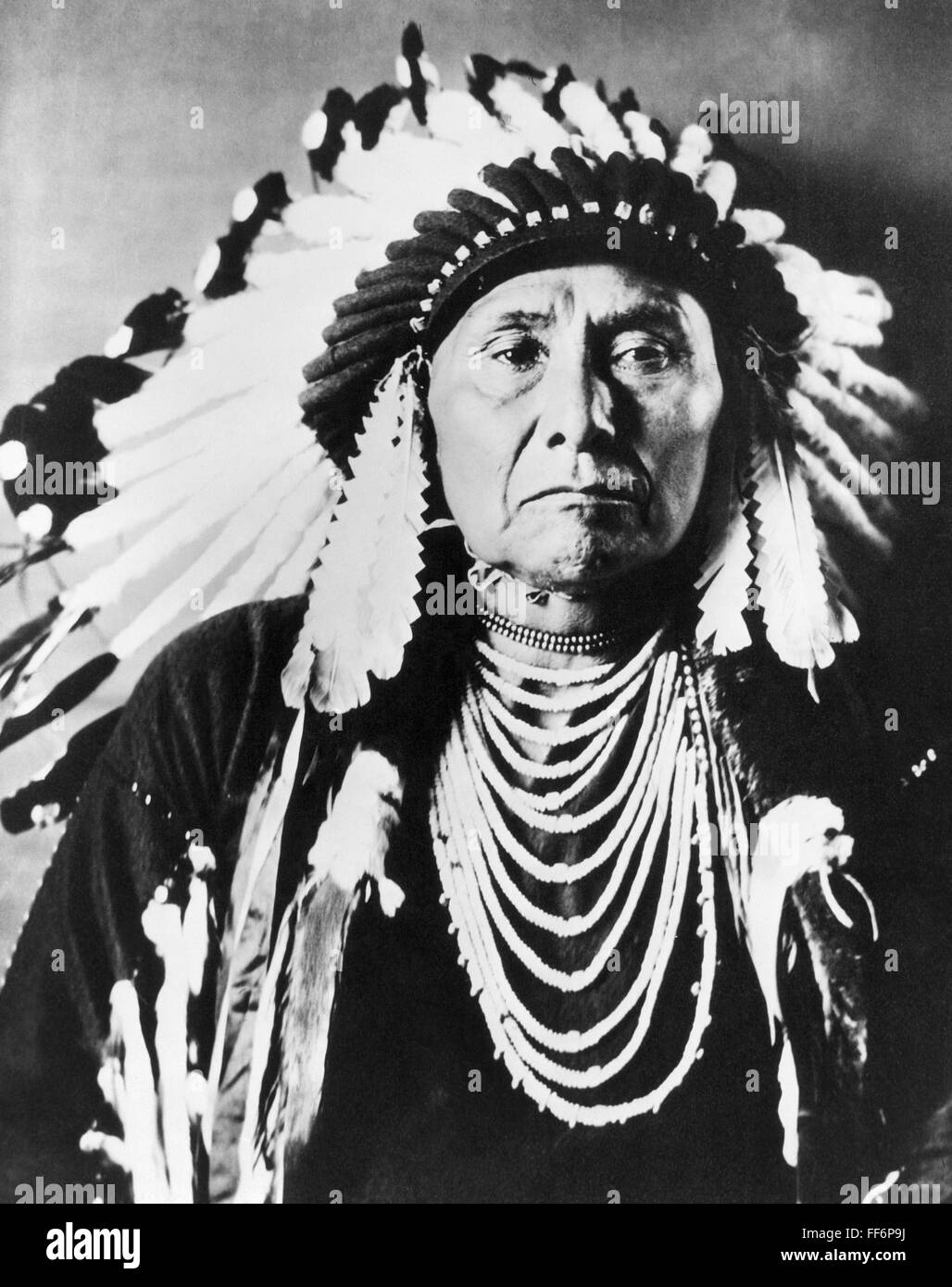 CHIEF JOSEPH (1840?-1904). /nAmerican Nez Perce Native American chief. Stock Photo