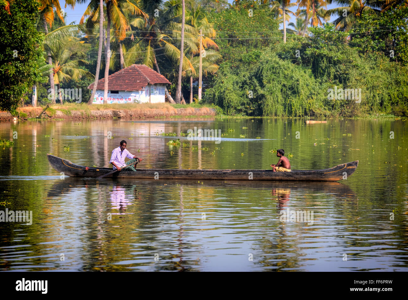 Alappuzha, Backwaters, Kerala, South India, Asia Stock Photo