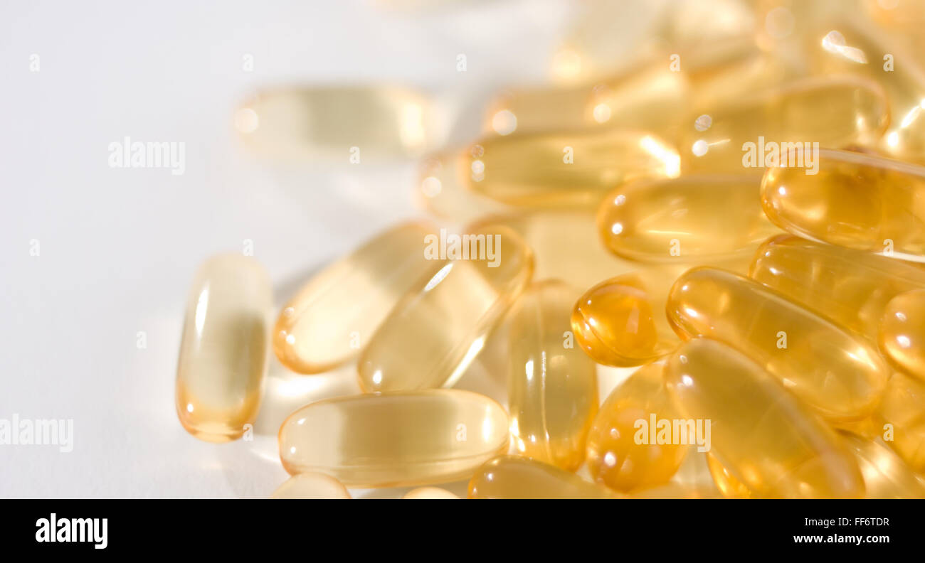 Cod liver oils supplements omega 3 Stock Photo Alamy