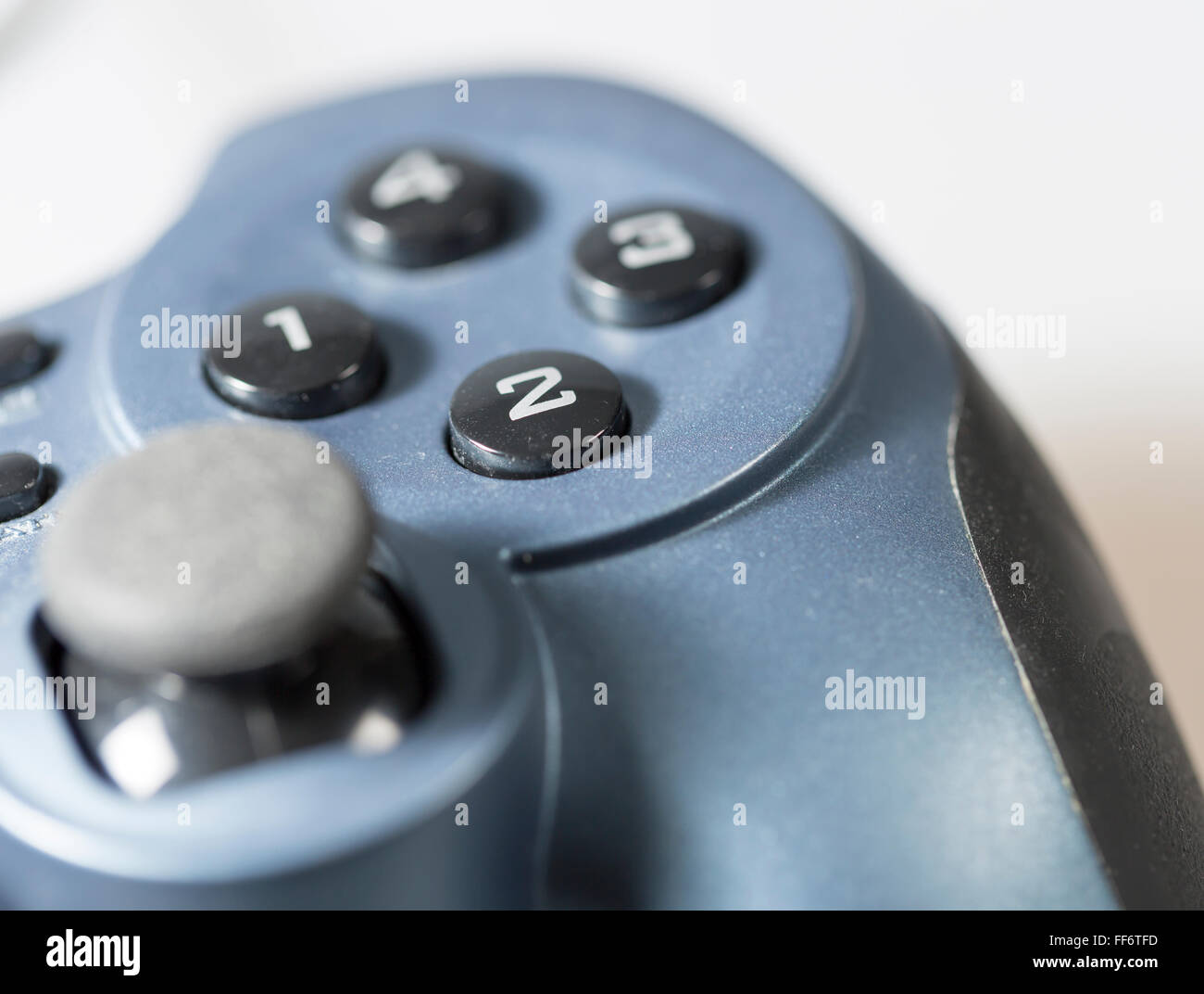 Video Game Controller buttons close up. Stock Photo