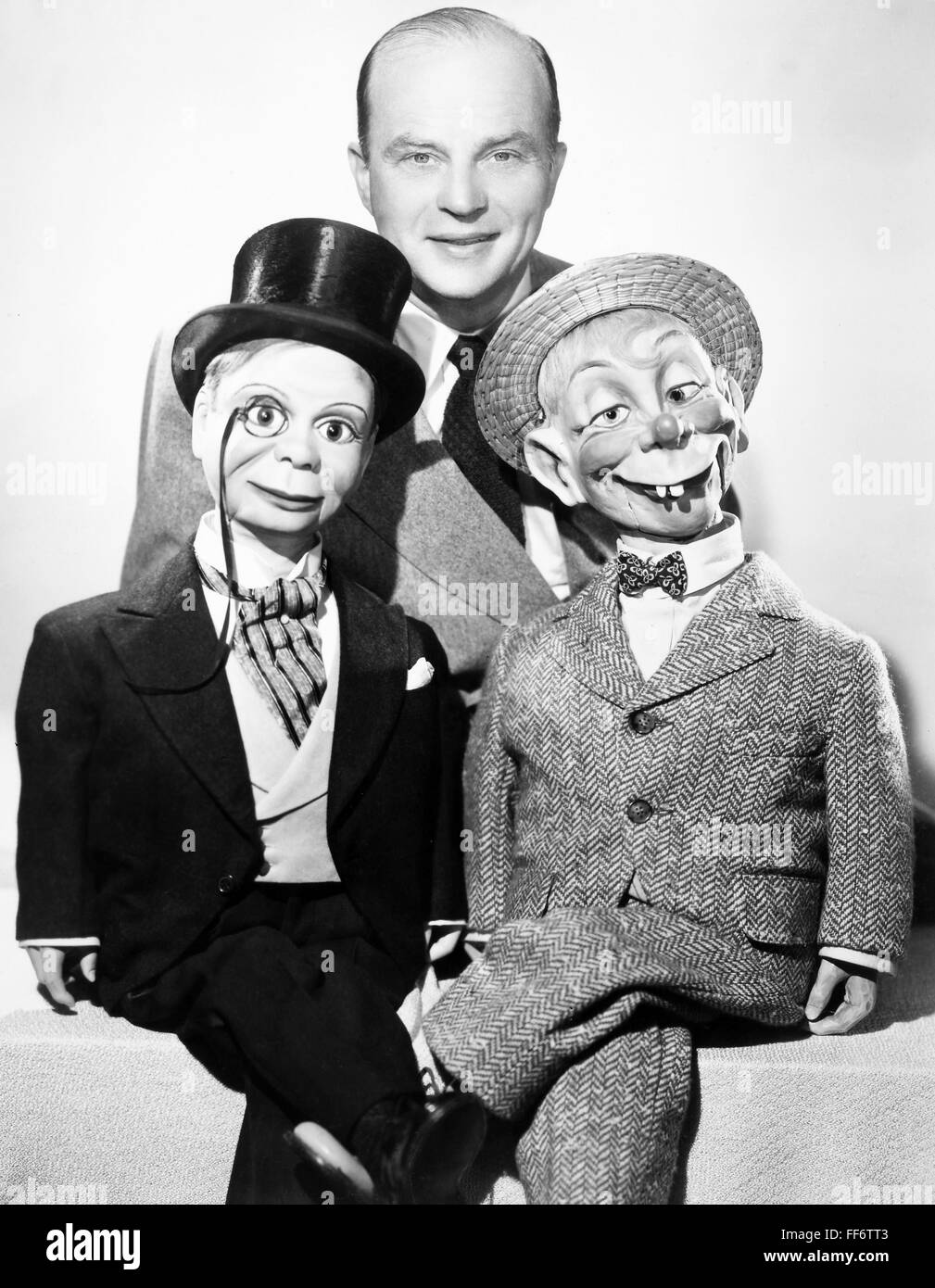 EDGAR BERGEN (19031978). /nAmerican ventriloquist. Bergen with his two