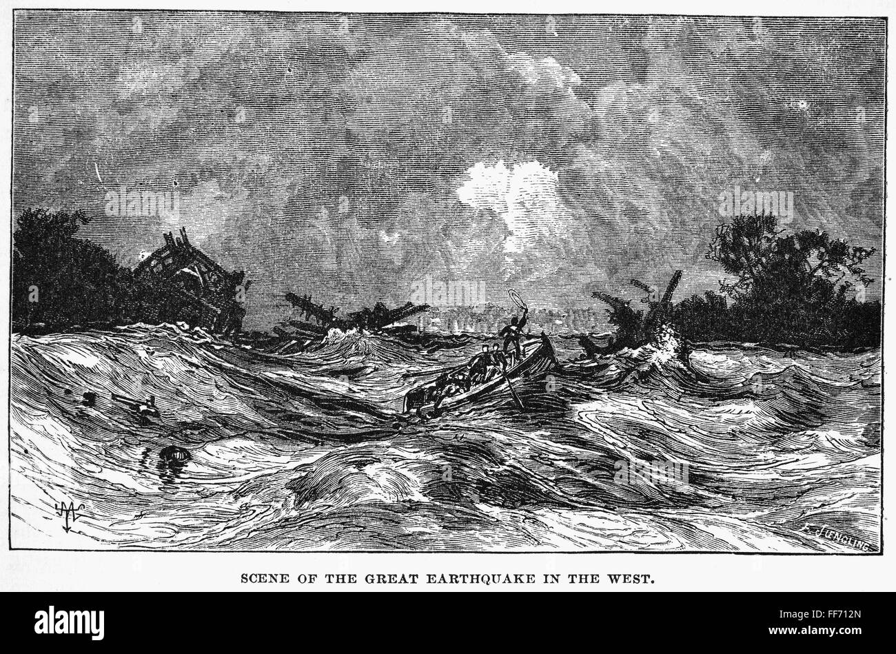 NEW MADRID EARTHQUAKE nThe Aftermath Of The Earthquakes In New Madrid 