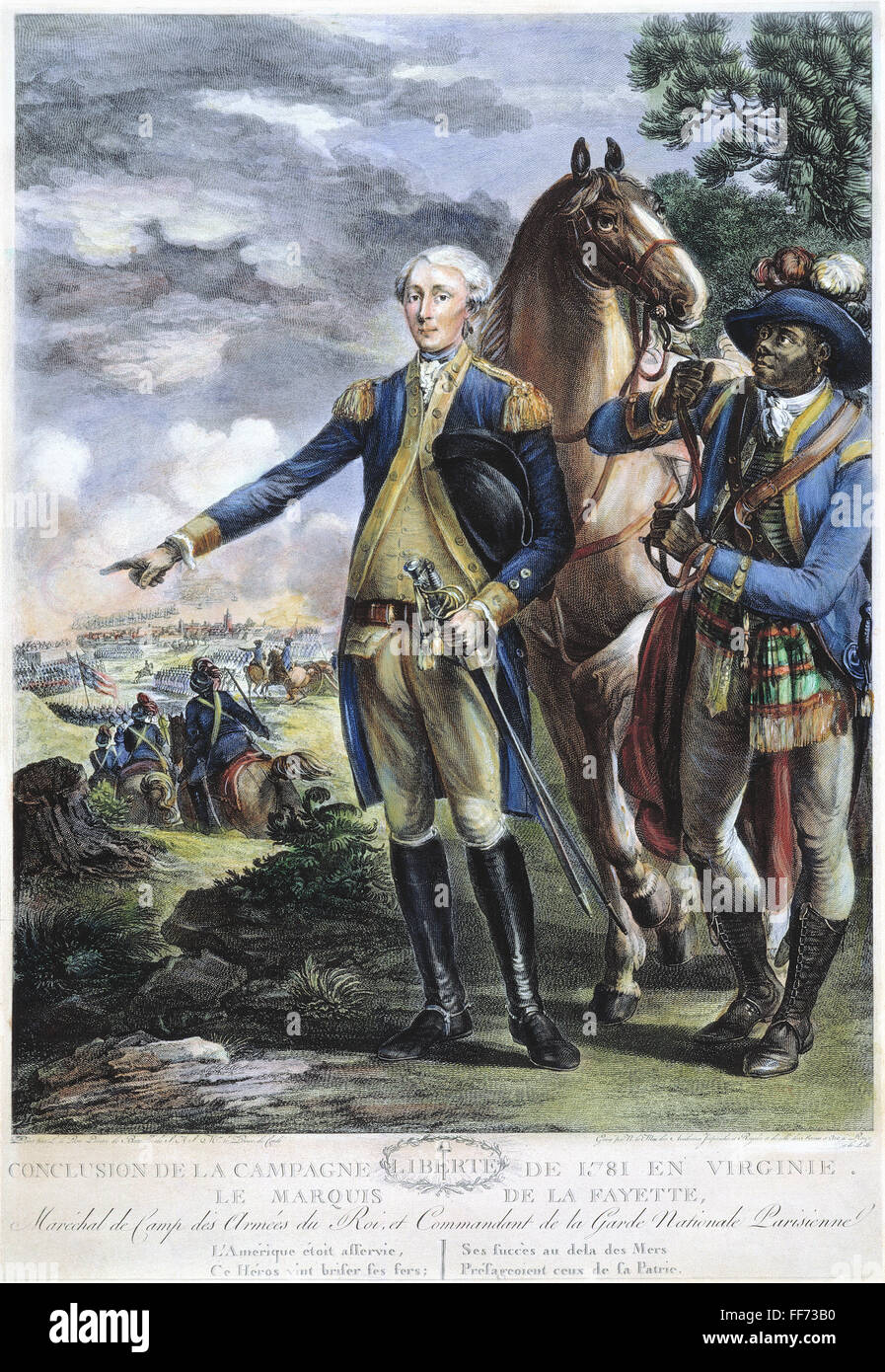 Marquis De Lafayette  N(1757-1834). French Soldier And Statesman. With 