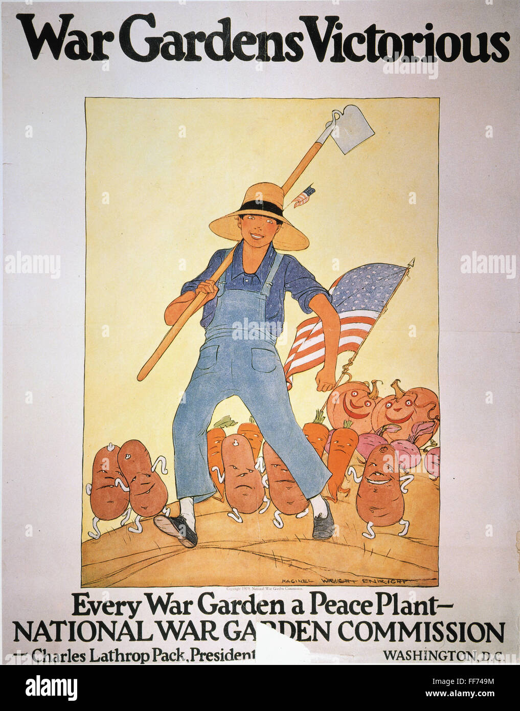 WORLD WAR I U.S. POSTER. /nAmerican World War I Victory Garden poster