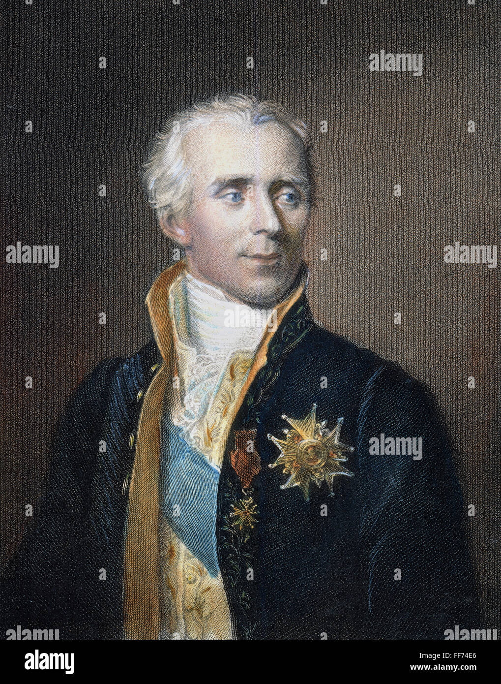 PIERRE-SIMON de LAPLACE /n(1749-1827). French astronomer and mathematician. Stipple engraving, English, 1833. Stock Photo
