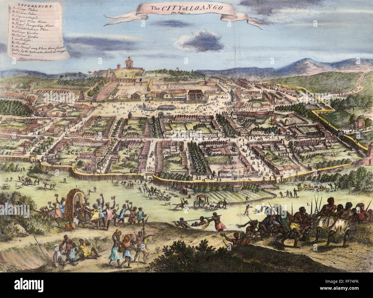 LOANGO, AFRICA. /nThe city of Loango, near the mouth of the Congo River