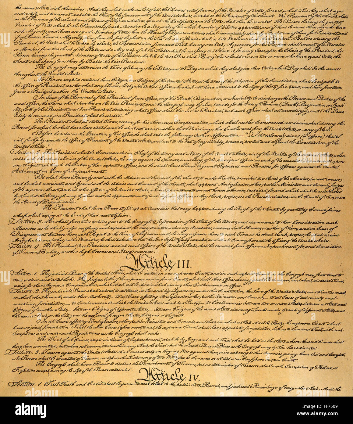 THE CONSTITUTION, 1787. /nPage three of the Constitution of the United ...