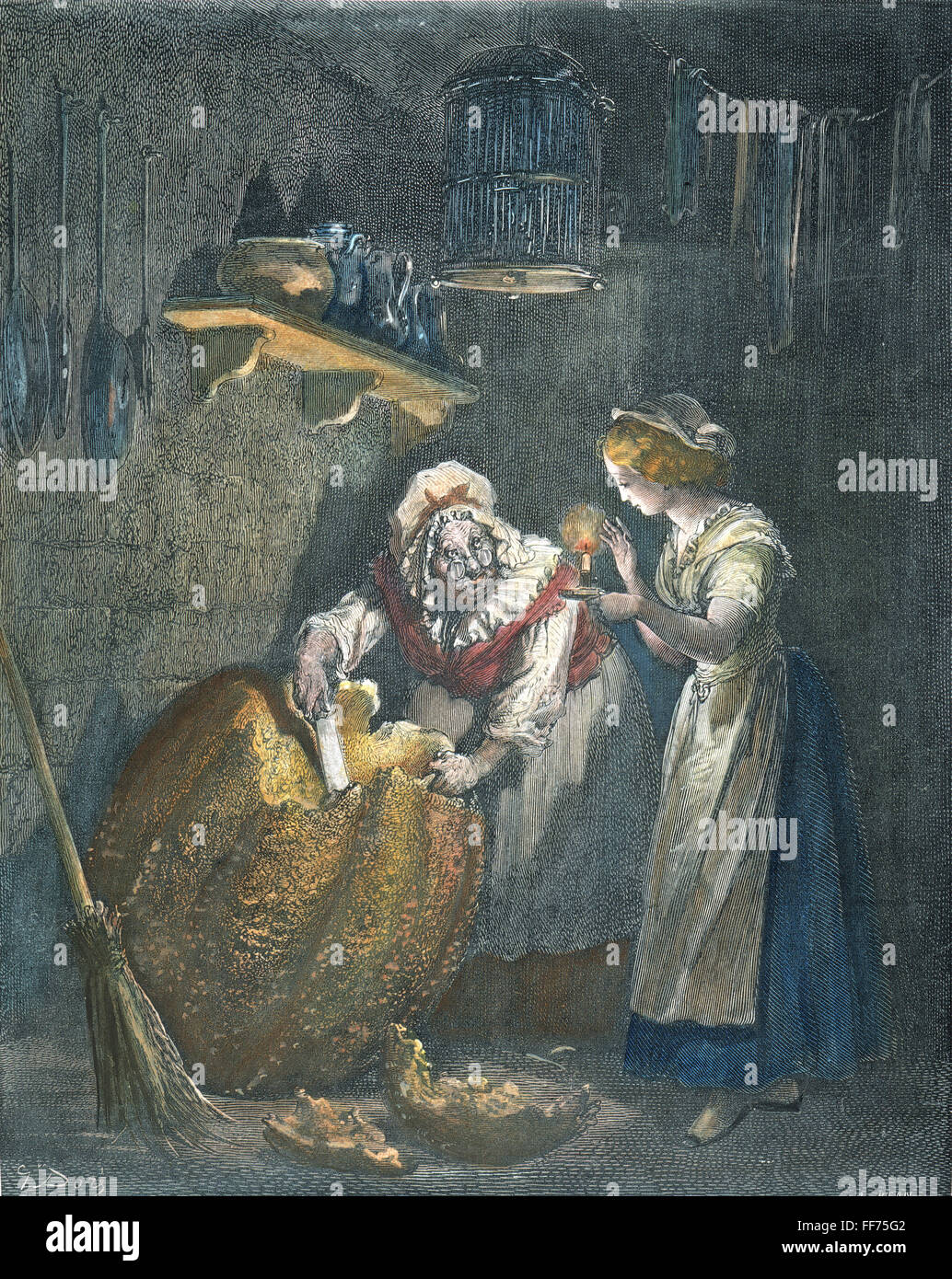 PERRAULT CINDERELLA, 1867. /nCinderella and her Fairy Godmother. Line