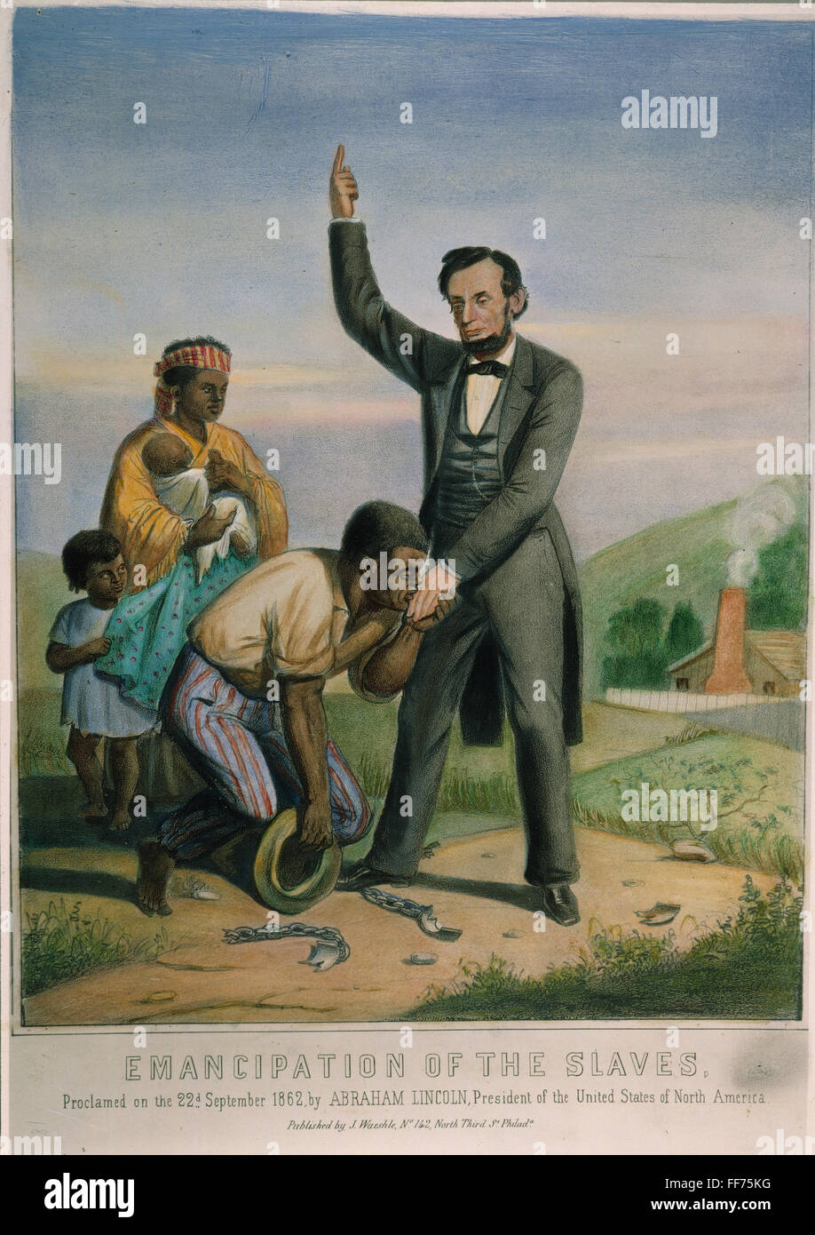 EMANCIPATION, 1862. /nEmancipation of slaves proclaimed 22 September