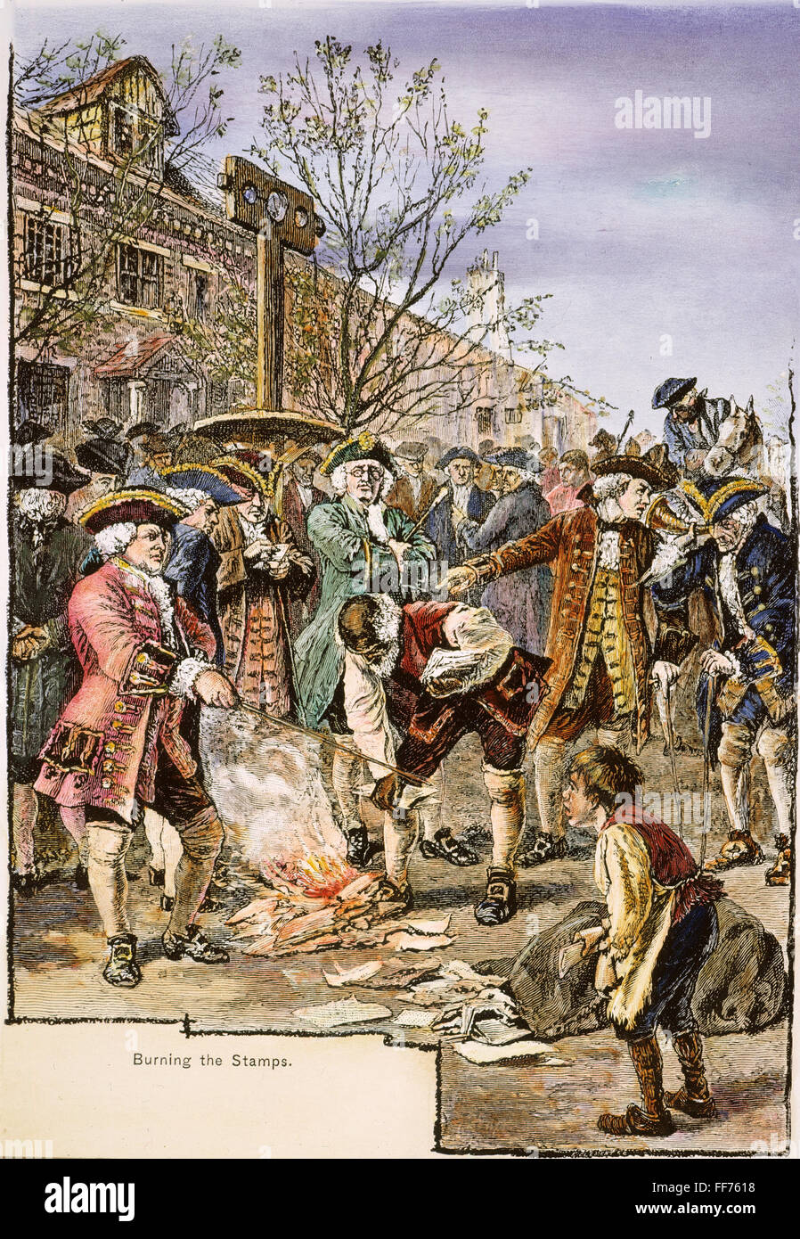 NEW YORK STAMP ACT, 1765. /nNew Yorkers protesting the Stamp Act by