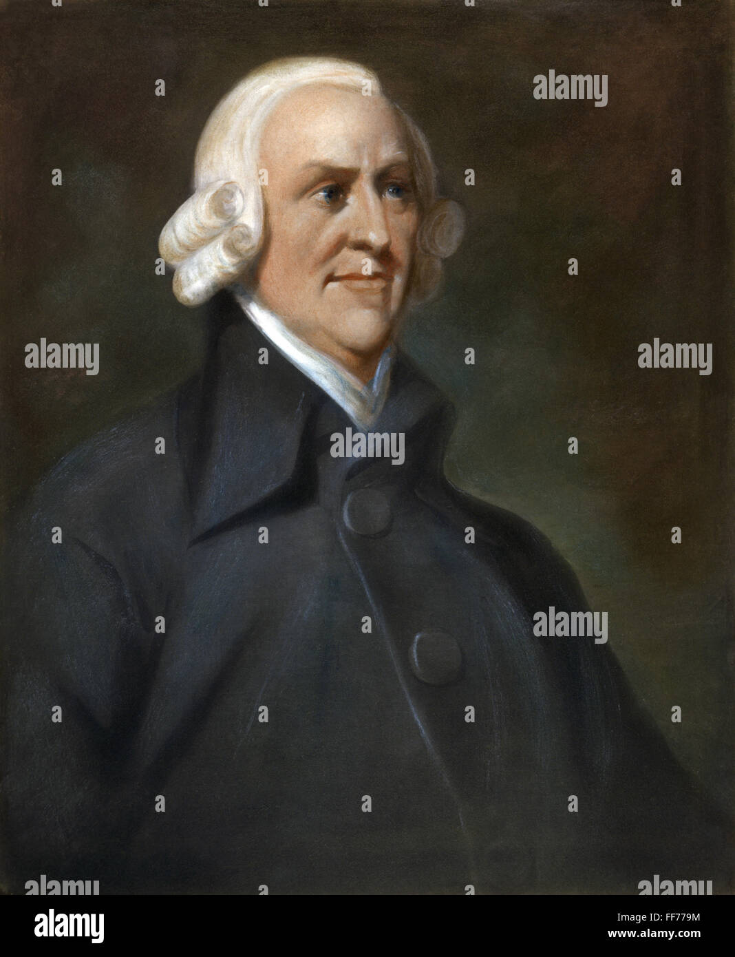 ADAM SMITH (1723-1790). /nScottish economist. After a painting by Charles Smith. Stock Photo