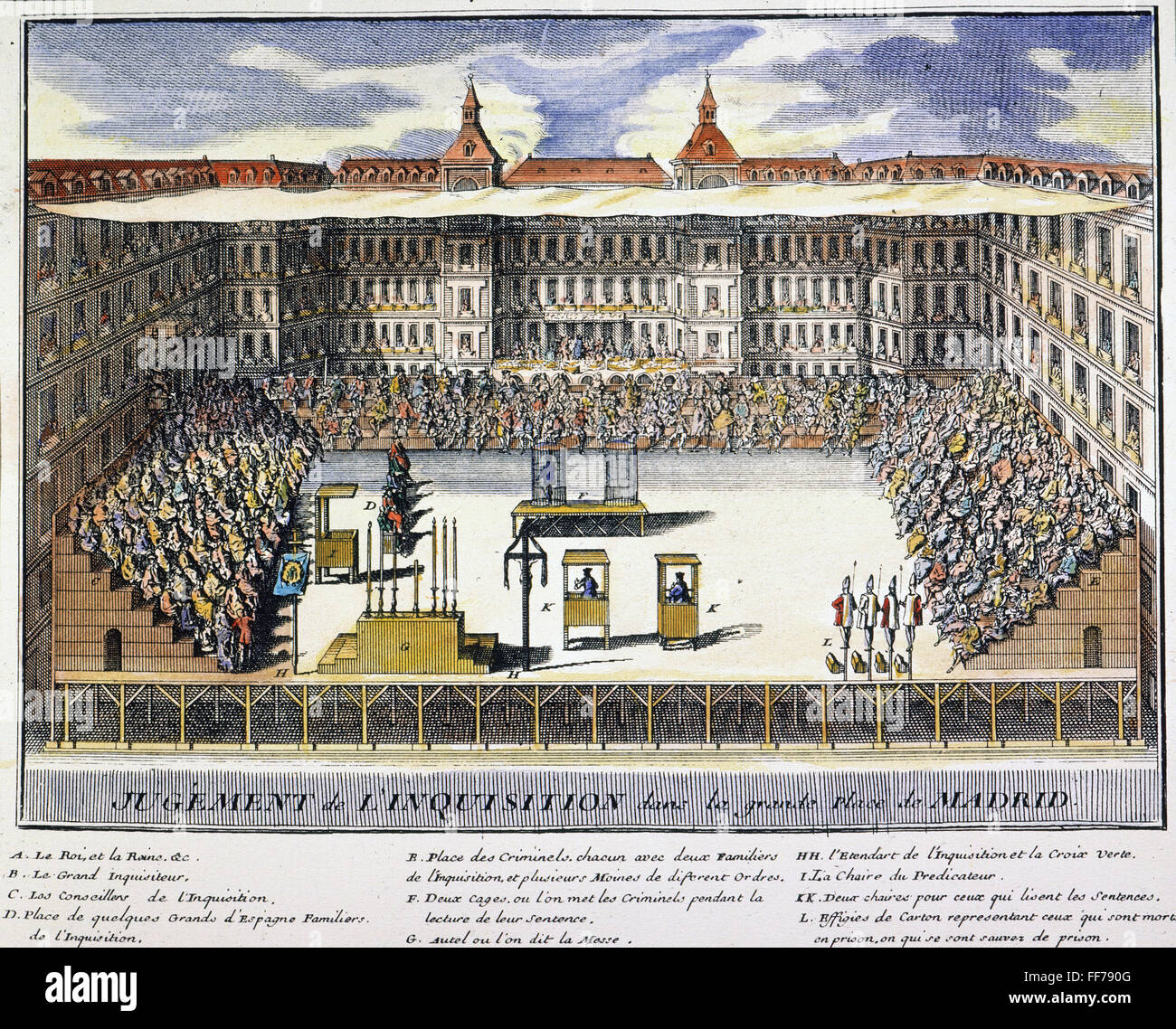 SPANISH INQUISITION. /nA great Auto-da-fe, or ceremony accompanying the ...