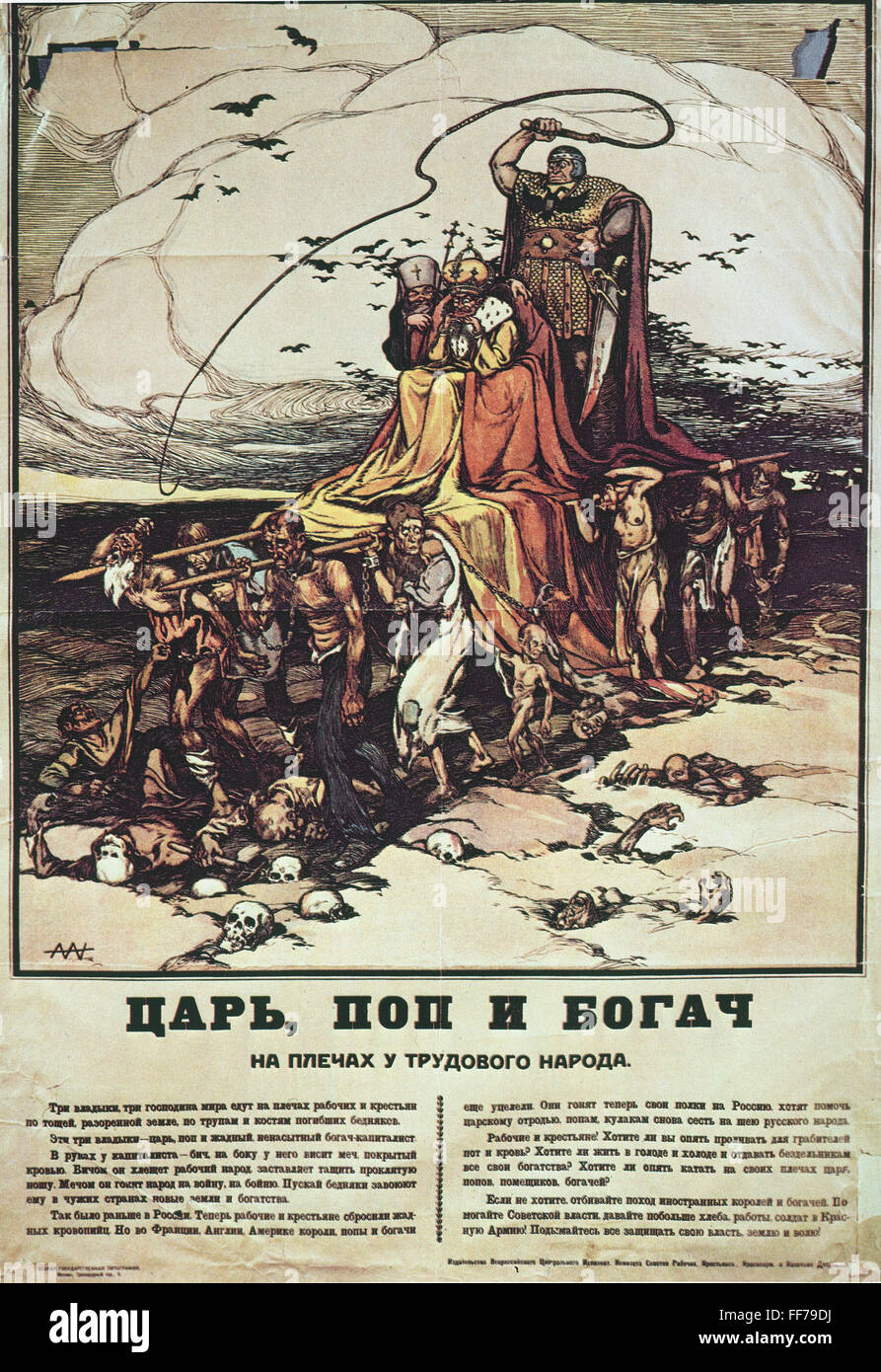 RUSSIA: REVOLUTION OF 1917. /nBolshevik poster of the Russian ...