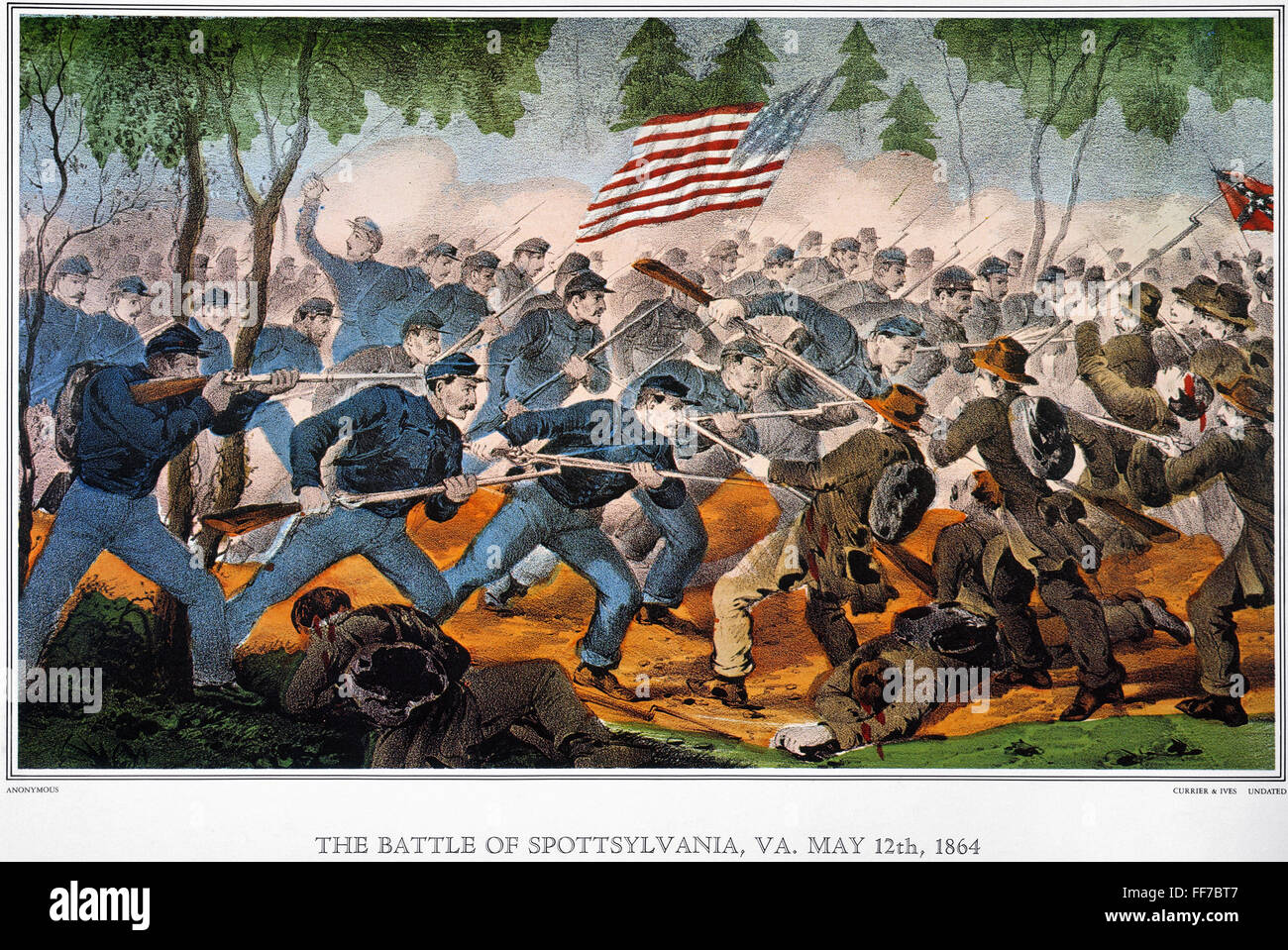 BATTLE OF SPOTSYLVANIA. /nThe Battle of Spotsylvania, Virginia, 12 May
