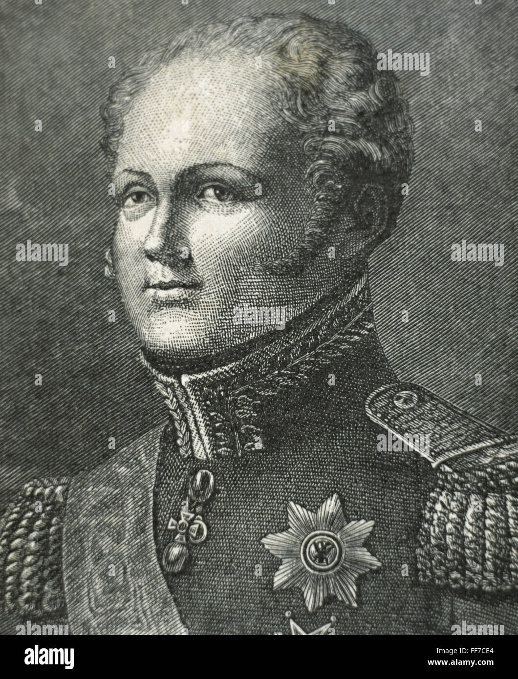 Alexander I of Rusia (1777-1825). Emperor of Russia (1801-1825), the ...
