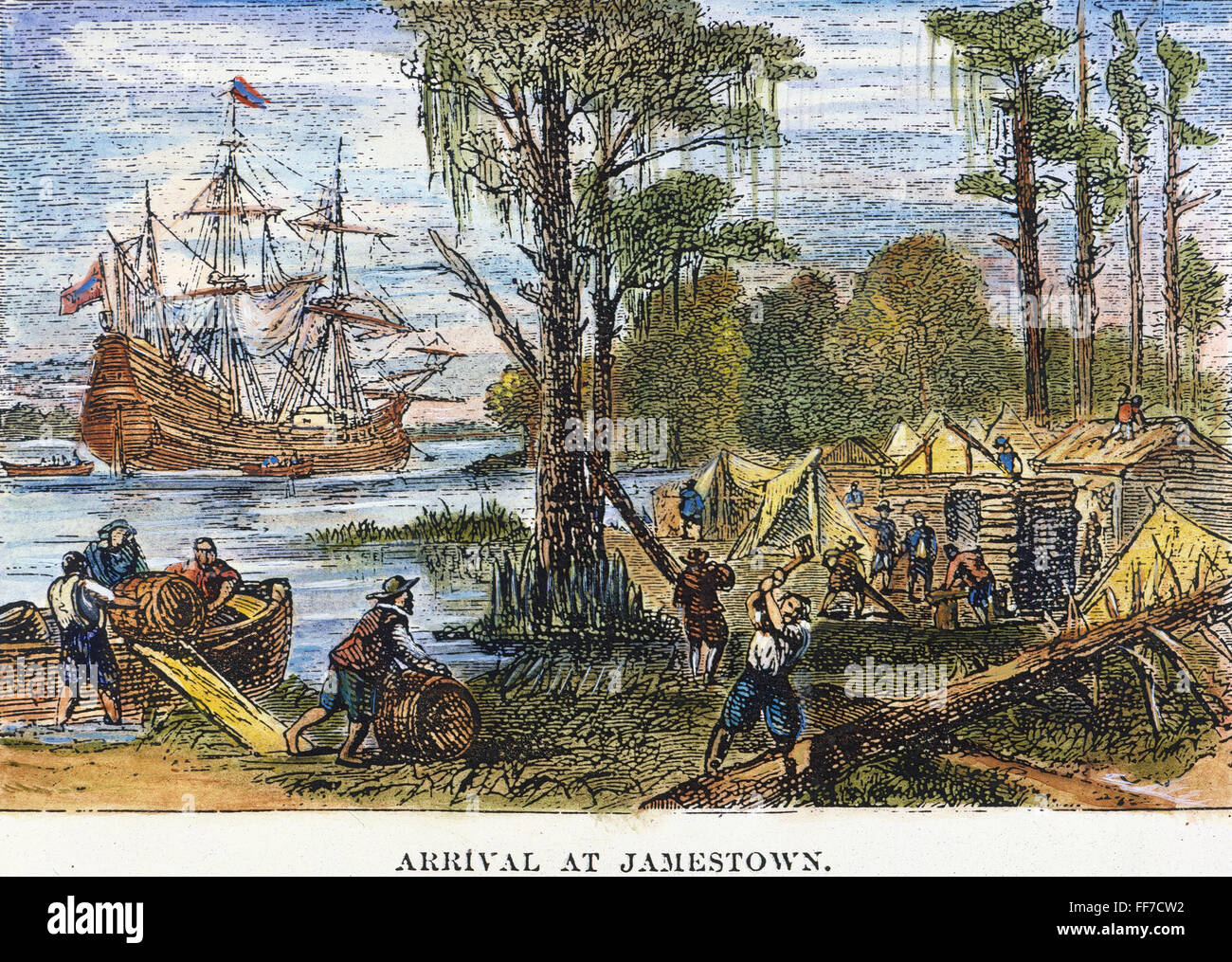 Arrived european. Первые поселенцы в Америке 1620. Первое поселение Англии в Вирджинии — Джеймстаун.. 1607 Г. – основано первое Британское поселение – Джеймстаун..