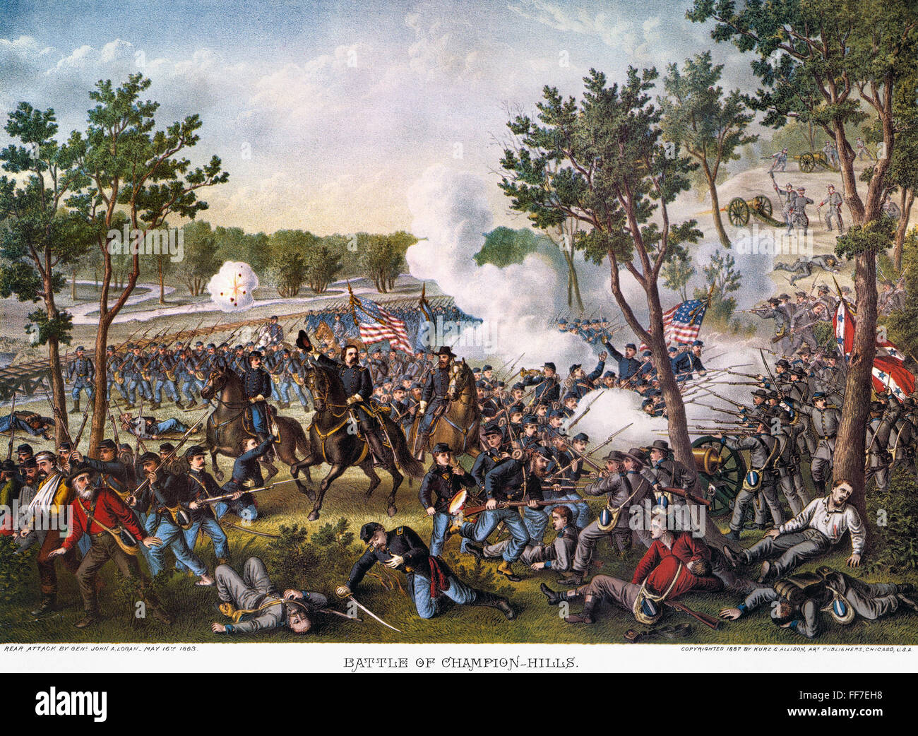 BATTLE OF CHAMPION HILL. /nBattle of Champion Hill or Bakers Creek