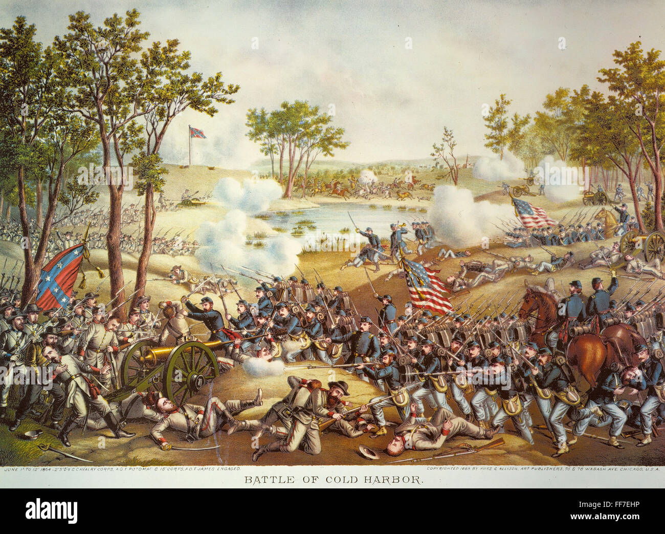 BATTLE OF COLD HARBOR 1864. /nThe Battle of Cold Harbor, 3 June 1864