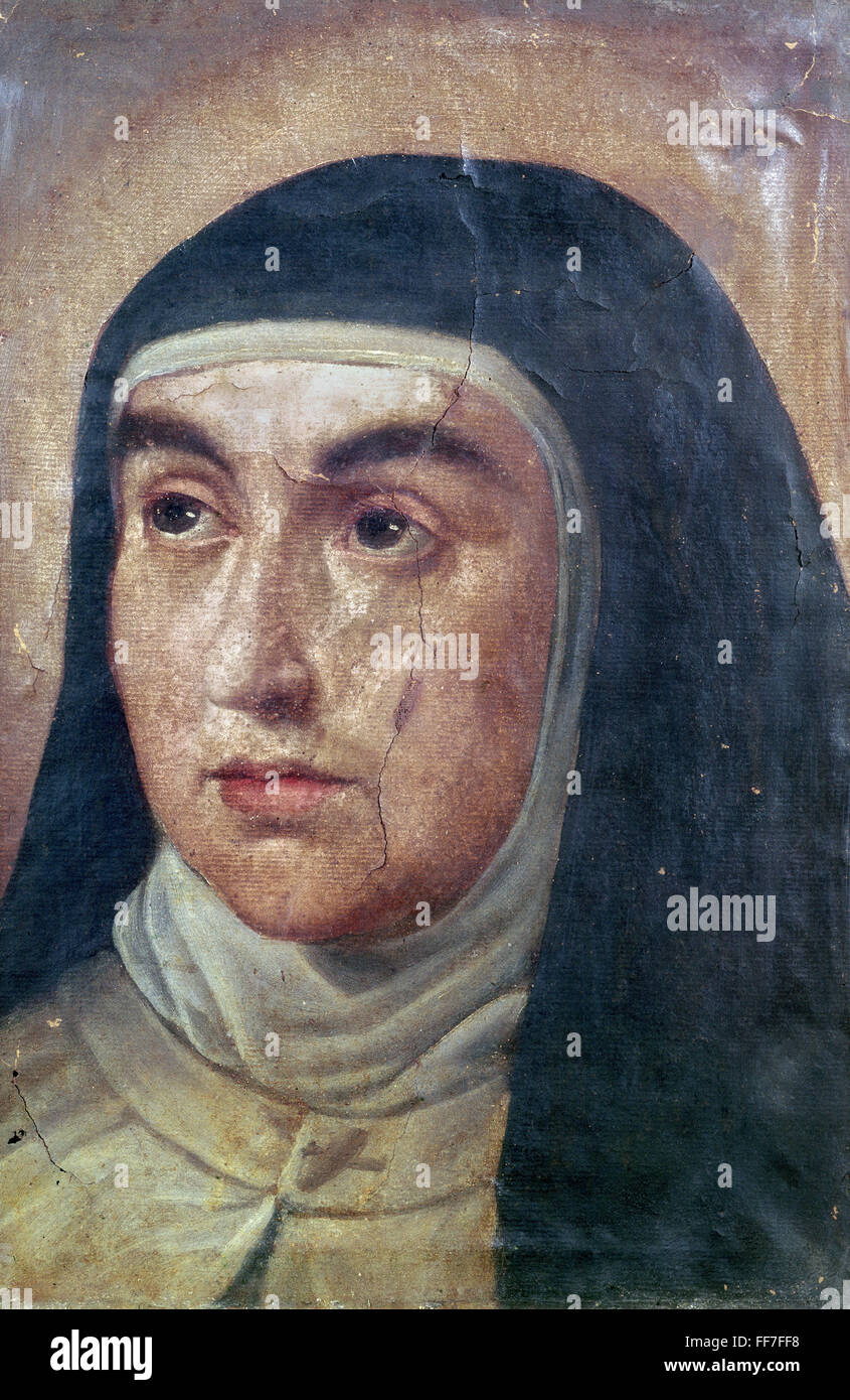 SAINT TERESA OF AVILA /n(1515-1582). Spanish nun and author. A portrait ...