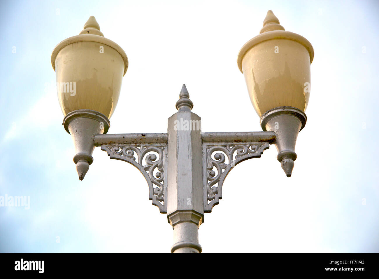 bangkok thailand street lamp in the sky palaces temple abstract sunny ...