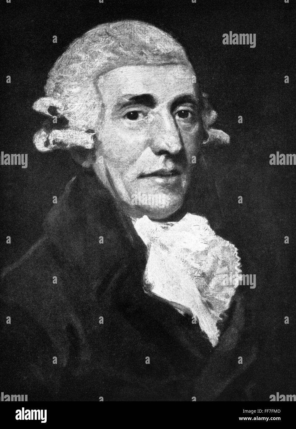 FRANZ JOSEPH HAYDN /n(1732-1809). Austrian composer. Oil on canvas ...