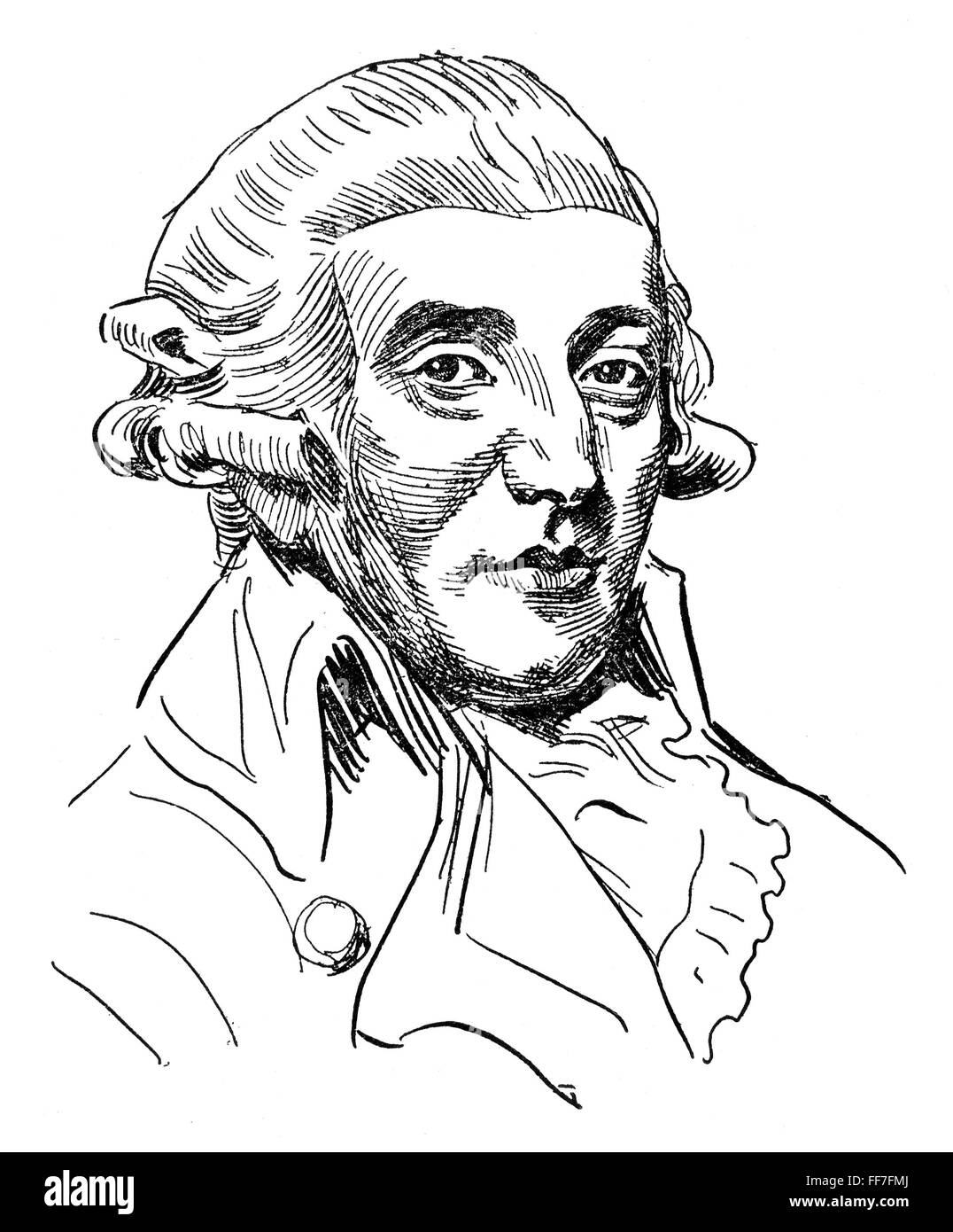 FRANZ JOSEPH HAYDN /n(17321809). Austrian composer. Penandink