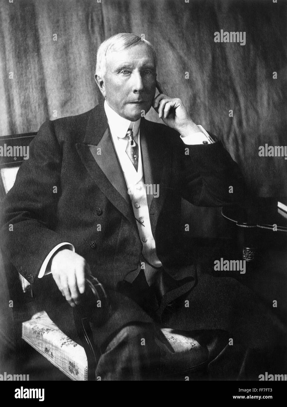 JOHN D. ROCKEFELLER /n(1839-1937). American oil magnate. Stock Photo