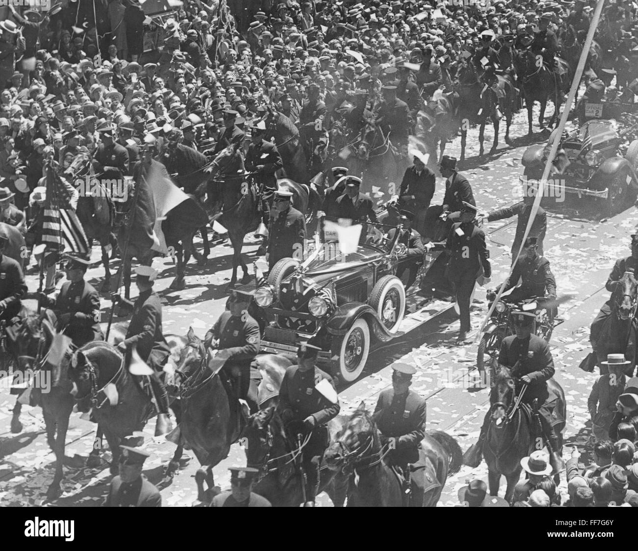 CHARLES A. LINDBERGH. /n(19021974). American aviator. Lindbergh riding