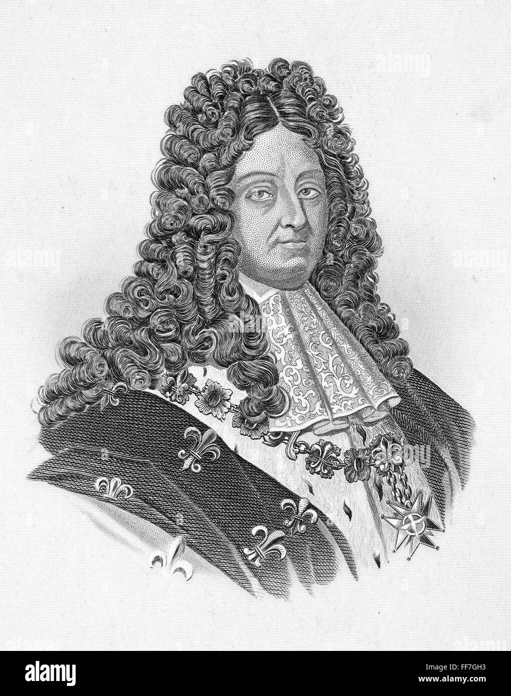 LOUIS XIV (1638-1715). /nKing of France, 1643-1715. Steel engraving, 19th century. Stock Photo